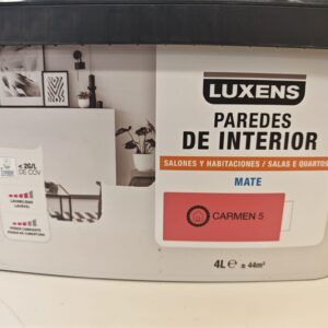 Luxens Innenwandfarbe Mate Carmen 5 4L matte Wandfarbe für Innenräume
